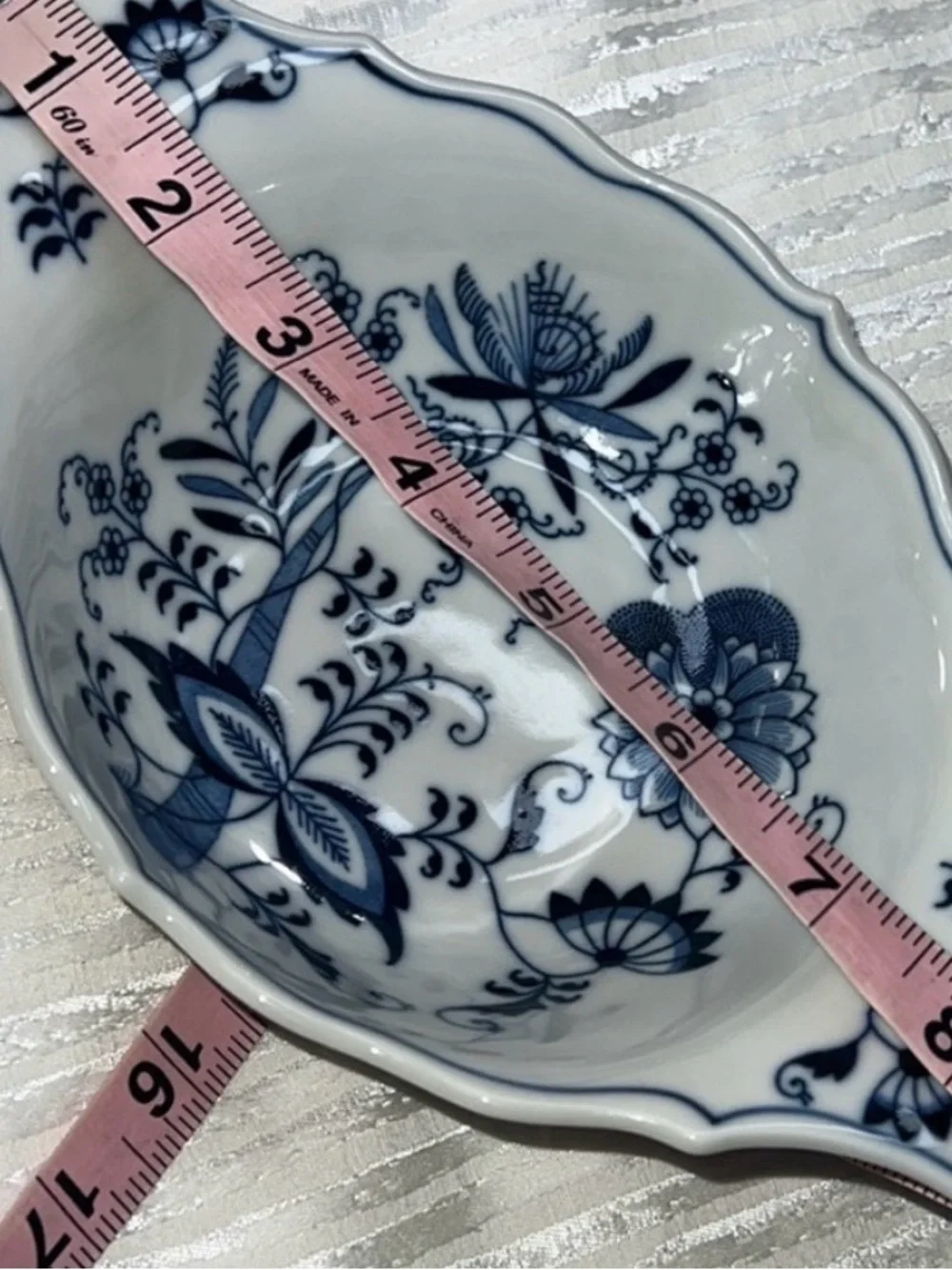 Vintage Blue Danube Porcelain Au Gratin Serving Bowl - Classic Tableware